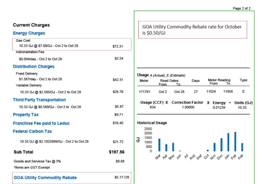 Government of Alberta Natural Gas Rebate - Apex Utilities